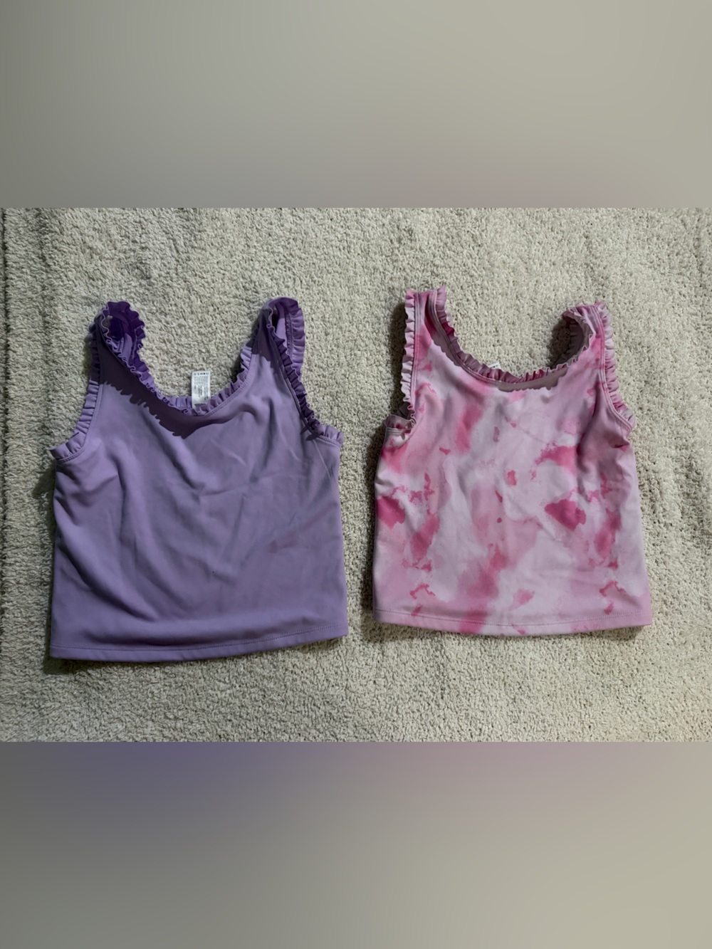 Girls yogalicious crop tanks